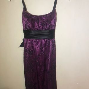 90s Inspo Satin Purple Dress